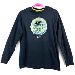 Nike Basketball Smoke Ball Long Sleeve T-Shirt YXL